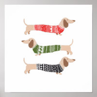 Dachshund Puppy Dogs Christmas Sweater Holiday Fun