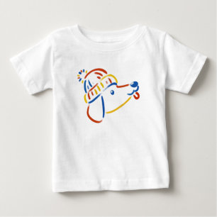 Dachshund Puppy with a Little Cap Baby T-Shirt