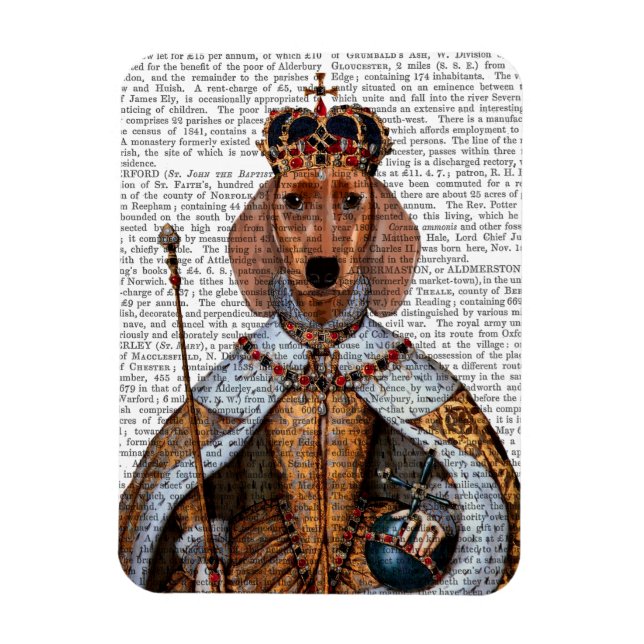 Dachshund Queen 2 Magnet (Vertical)