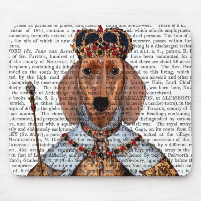 Dachshund Queen 2 Mouse Mat (Front)