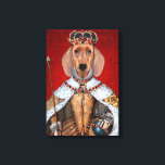 Dachshund Queen Canvas Print<br><div class="desc">Animals & Nature</div>