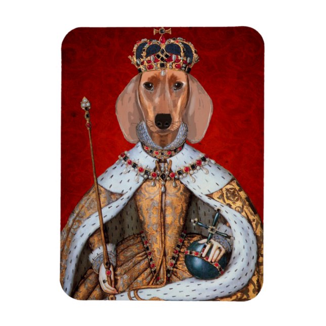 Dachshund Queen Magnet (Vertical)