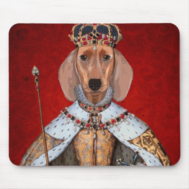 Dachshund Queen Mouse Mat (Front)