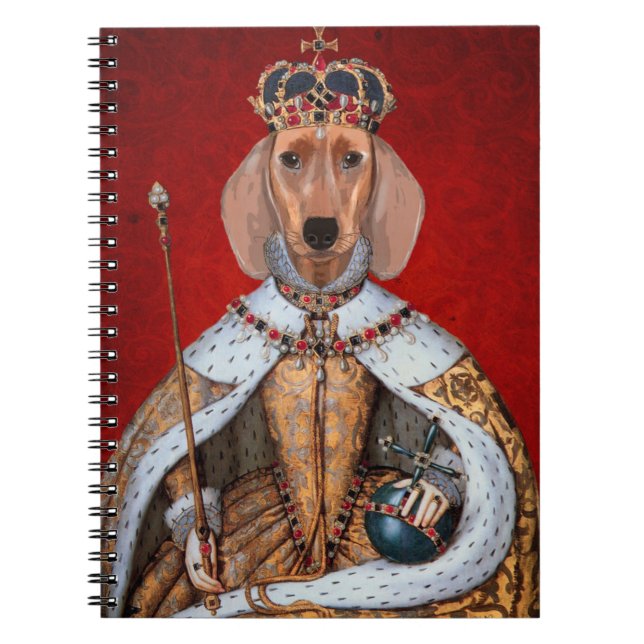 Dachshund Queen Notebook (Front)
