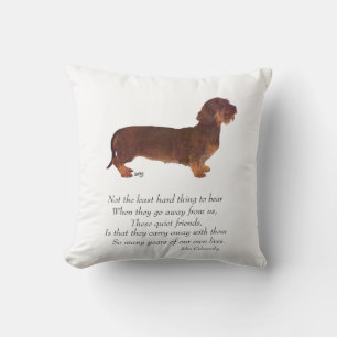 Dachshund Rainbow Bridge Cushion