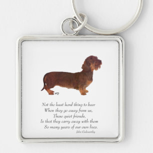 Dachshund Rainbow Bridge Key Ring