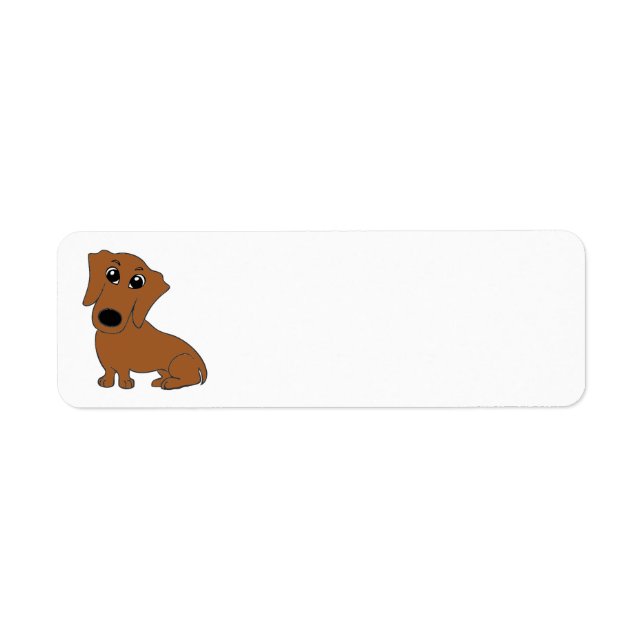 dachshund red cartoon (Front)