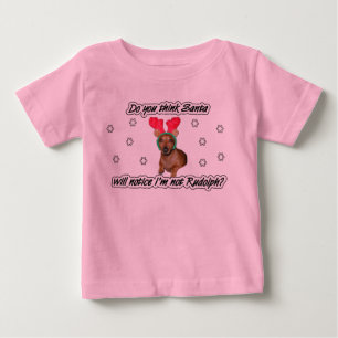 Dachshund Reindeer Kids Shirt