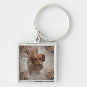 Dachshund Rescue Keychain