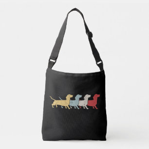 Dachshund Retro Vintage Crossbody Bag