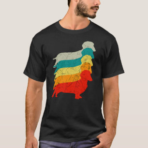 Dachshund Retro Vintage Sausage Dog Lover T-Shirt