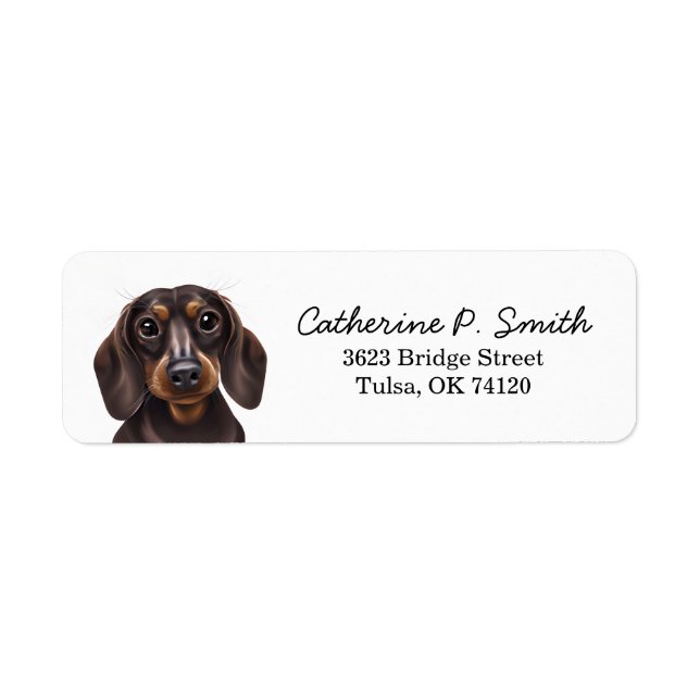 Dachshund Return Address (Front)