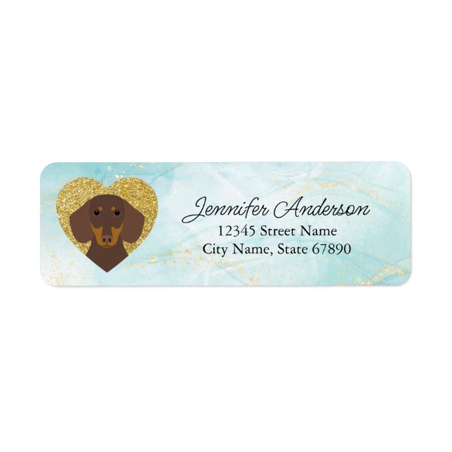 Dachshund Return Address Label (Front)