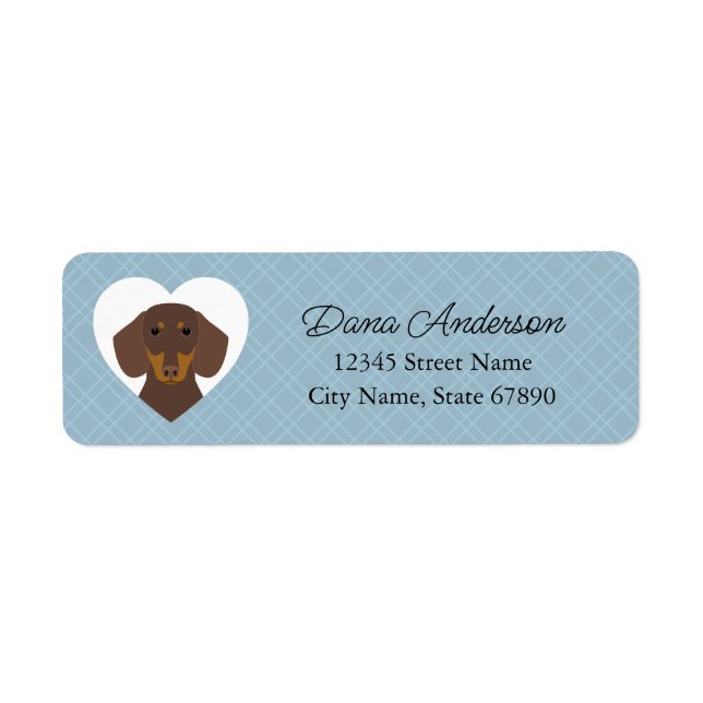 Dachshund Return Address Labels (Front)