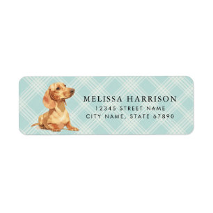 Dachshund Return Address Labels
