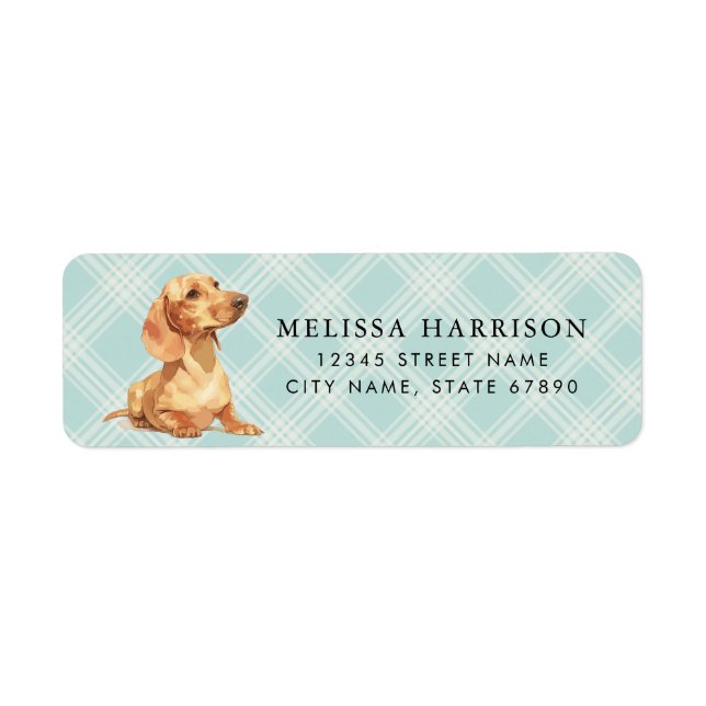 Dachshund Return Address Labels (Front)