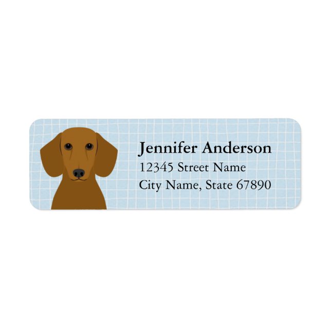 Dachshund Return Address Labels (Front)