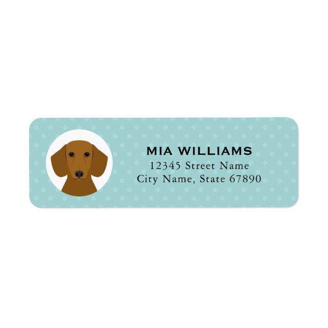 Dachshund Return Address Labels (Front)
