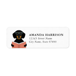 Dachshund Return Address Labels