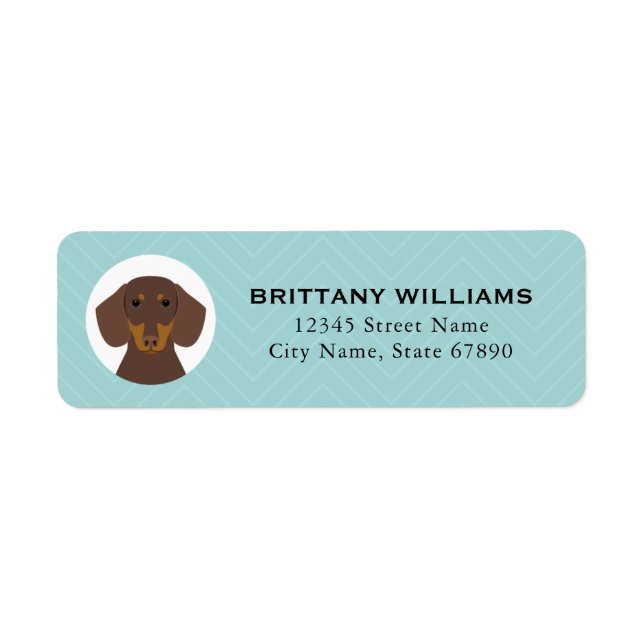 Dachshund Return Address Labels (Front)
