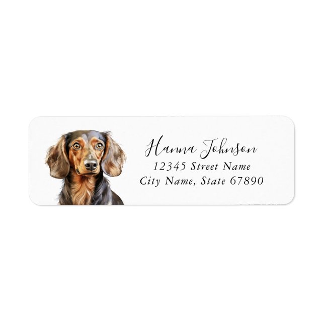 Dachshund Return Address Labels (Front)