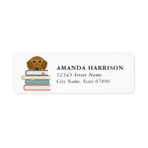 Dachshund Return Address Labels