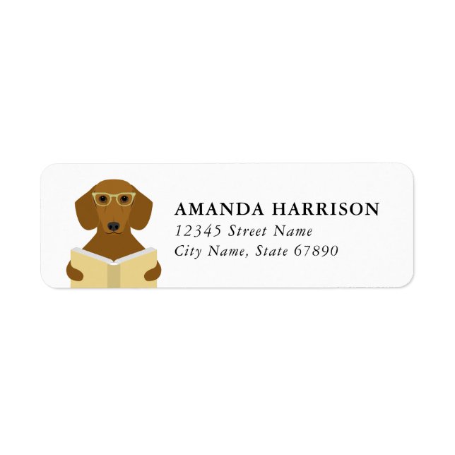 Dachshund Return Address Labels (Front)