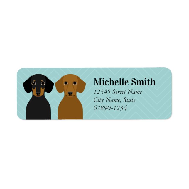 Dachshund Return Address Labels (Front)