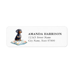 Dachshund Return Address Labels