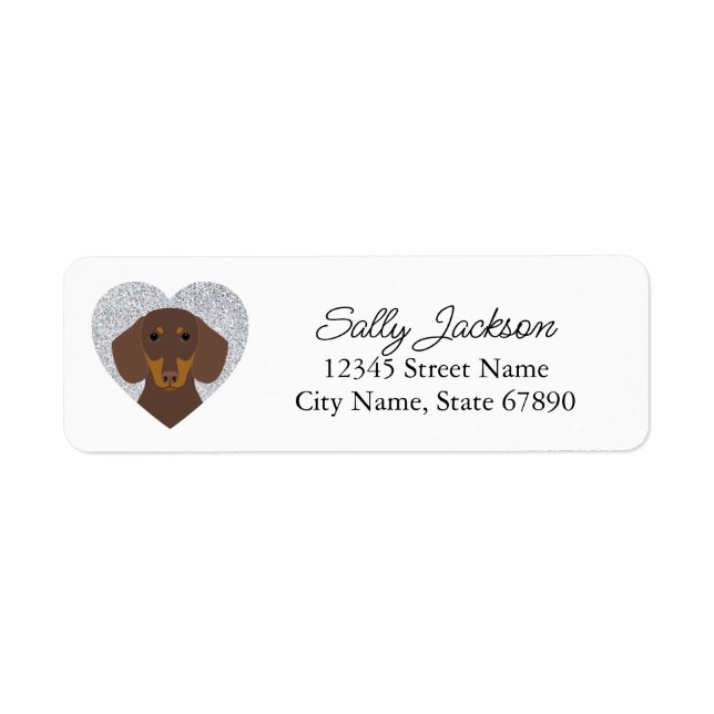 Dachshund Return Address Labels (Front)