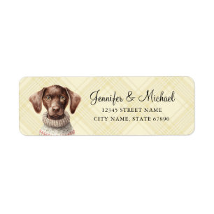 Dachshund Return Address Labels
