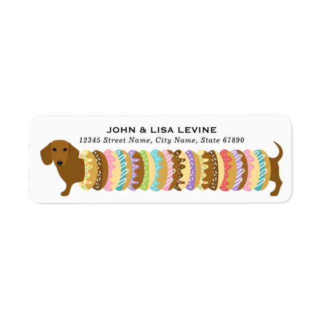 Dachshund Return Address Labels (Front)