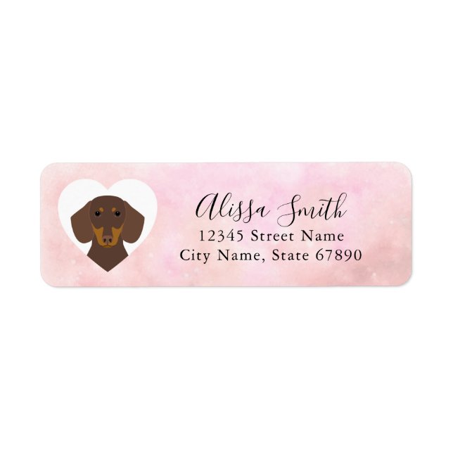 Dachshund Return Address Labels (Front)