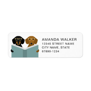 Dachshund Return Address Labels