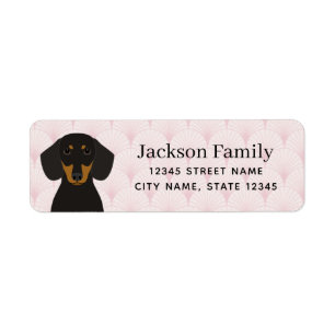 Dachshund Return Address Labels