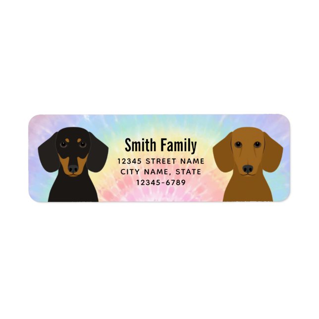 Dachshund Return Address Labels (Front)