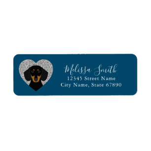 Dachshund Return Address Labels