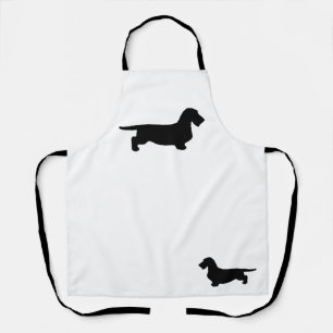 Dachshund Rough Hair - Silhouette 1 Apron