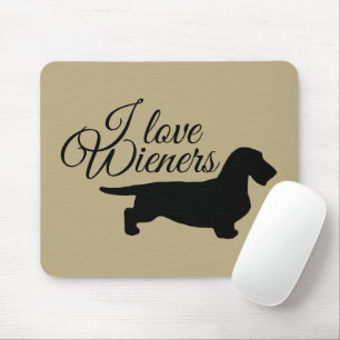 Dachshund Rough Hair - Silhouette 1 Mouse Mat