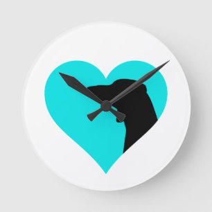 Dachshund     round clock