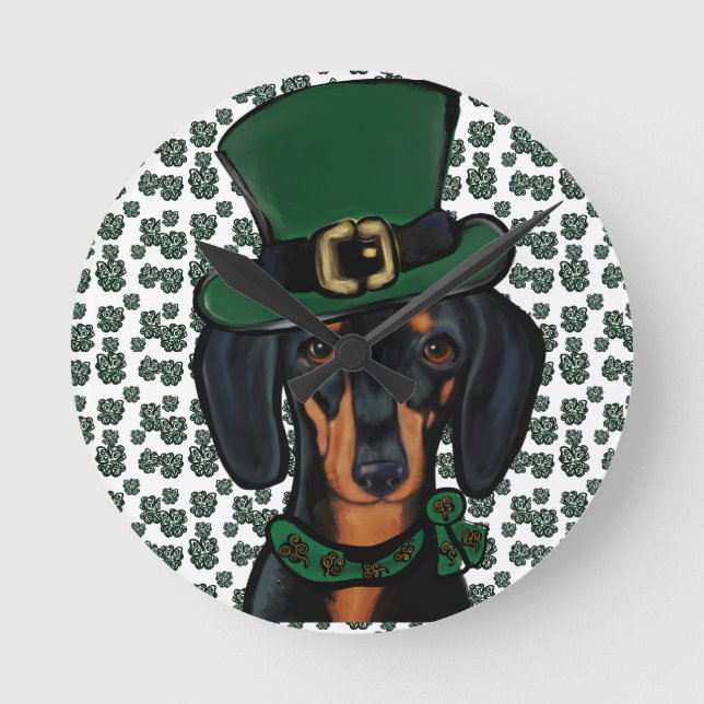 DACHSHUND           ROUND CLOCK (Front)