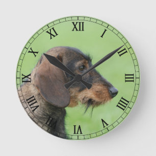 Dachshund Round Clock