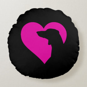 Dachshund round cushion
