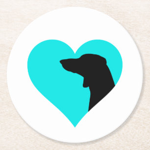 Dachshund  round paper coaster