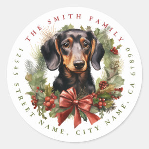 Dachshund Round Stickers