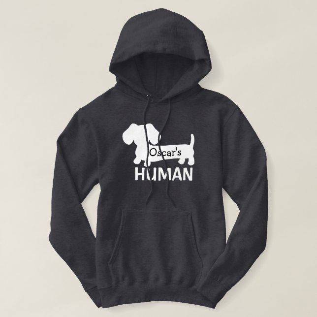 Dachshund’s Human Personalised Hoodie (Design Front)