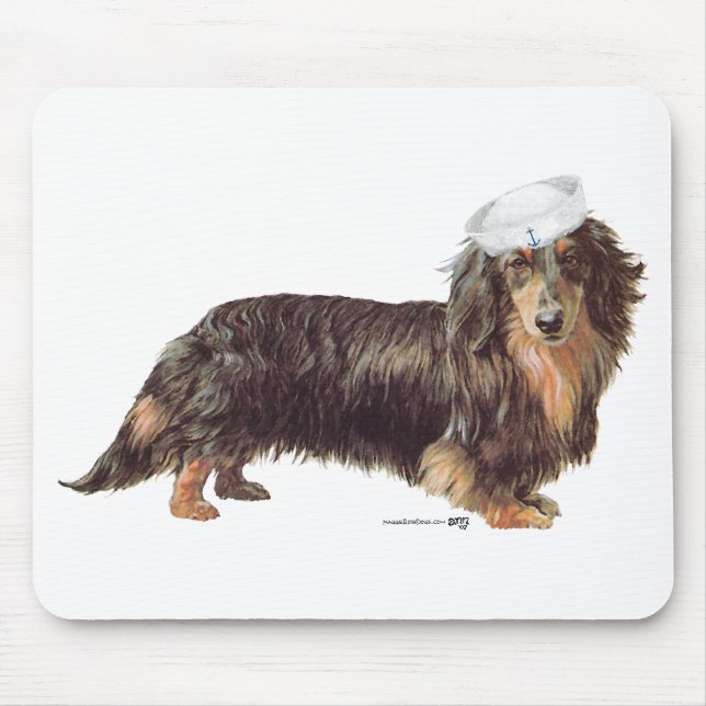 Dachshund Sailor Mouse Mat (Front)