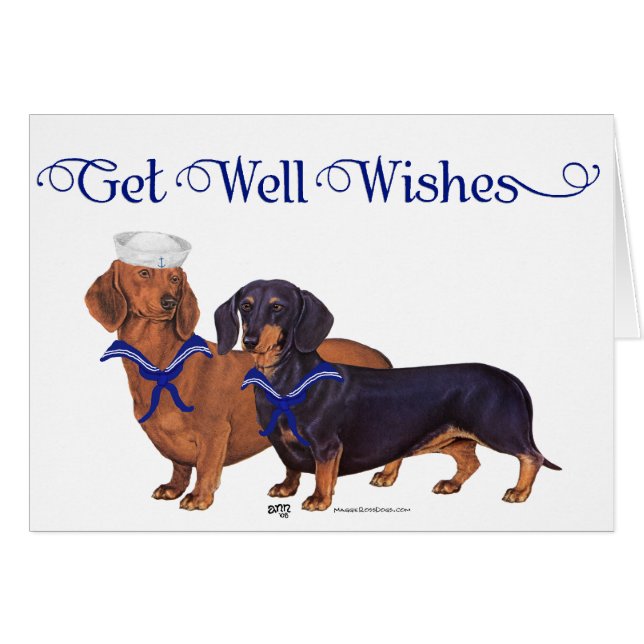 Dachshund Sailors (Front Horizontal)