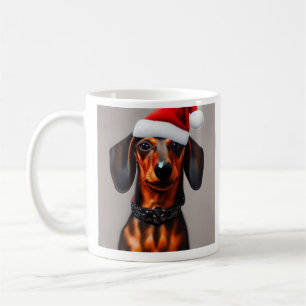 Dachshund, Santa, Christmas  Coffee Mug