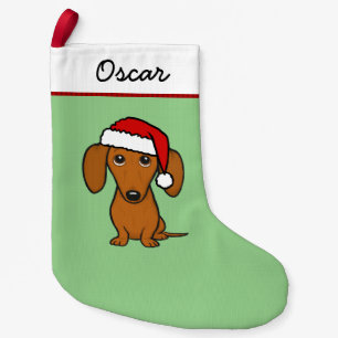 Dachshund Santa Cute Wiener Dog Small Christmas Stocking